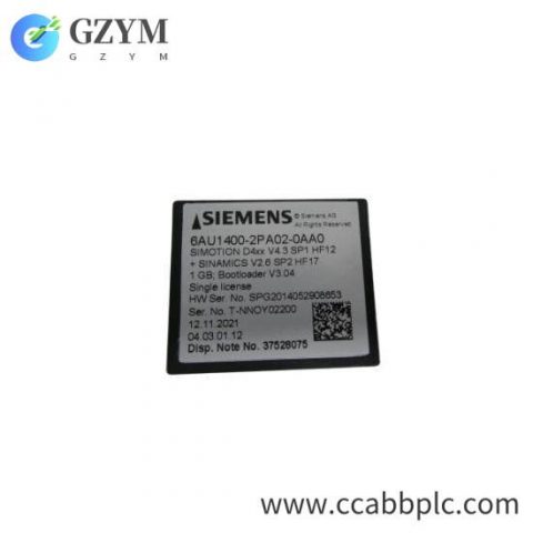 Siemens 6AU1400-2PA02-0AA0 Memory Card